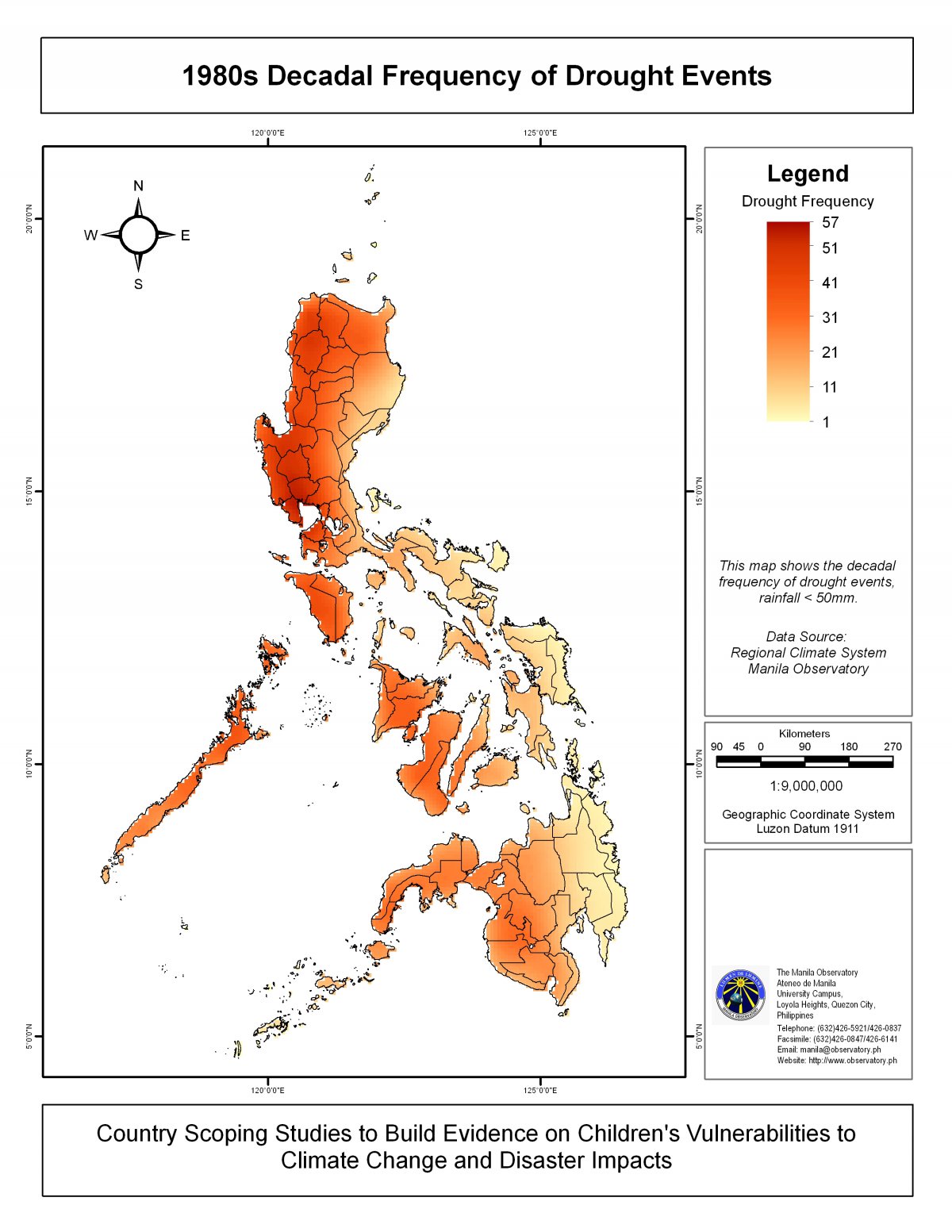 Decadal Frequency of Drought Events_Philippines_1980s (Produced_2011 ...