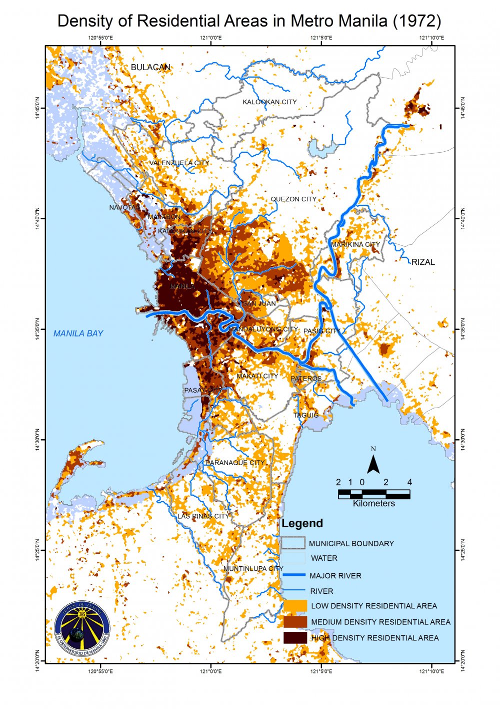 Density of Residential Areas_Metro Manila_1972 (Produced_2013 ...